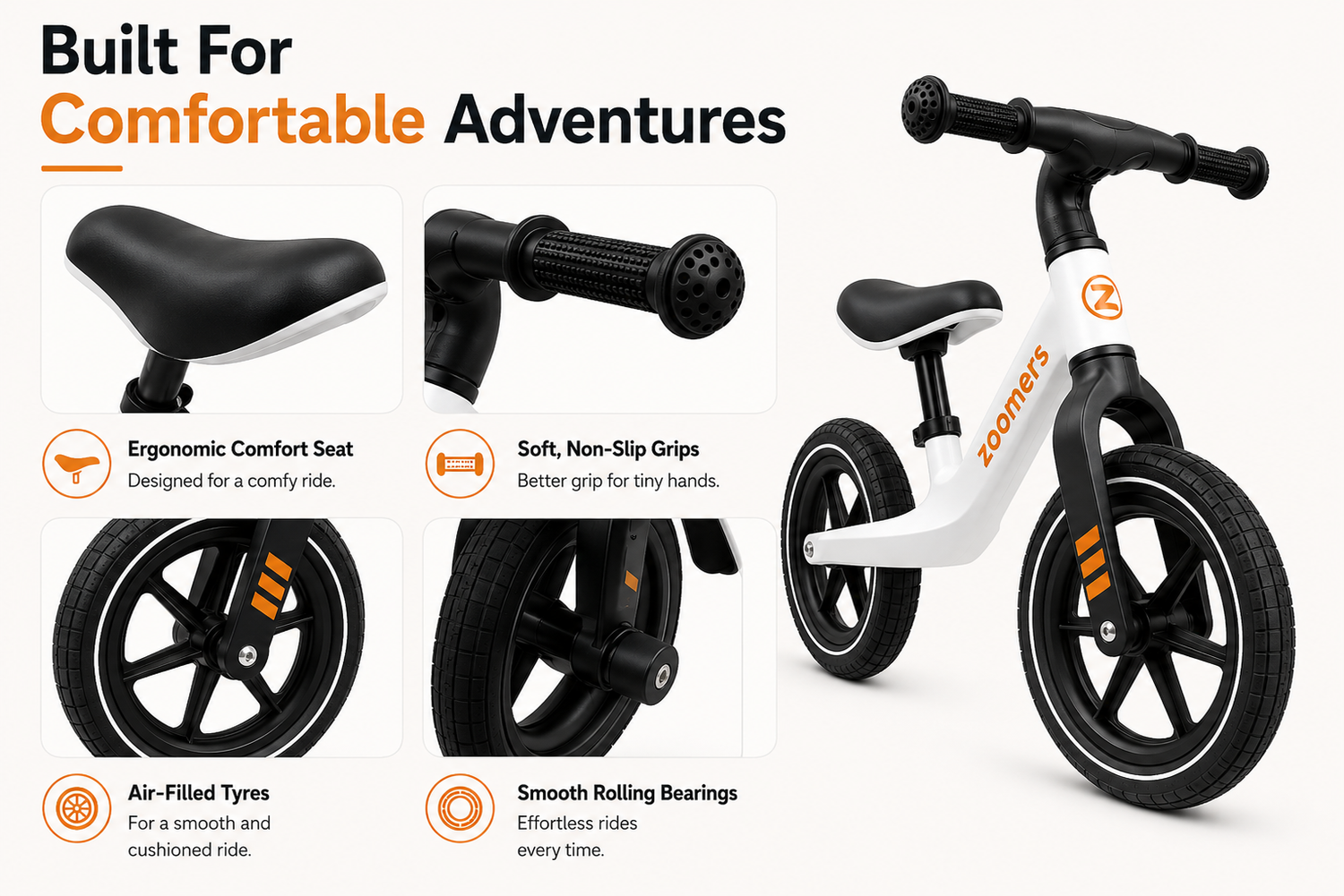 Balance Bike ZOOMERS 12