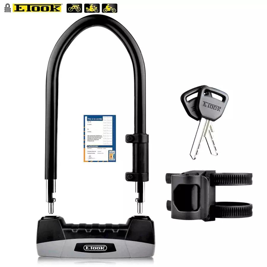 Bike U-Lock E-Took Gold Rated | Anti theft protection